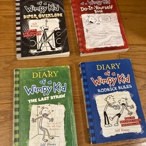 Diary of a Wimpy Kid Book Collection 4 Books Total as pictured